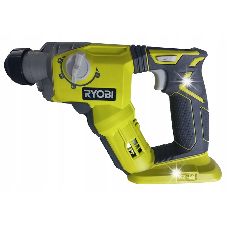 Акумулаторен перфоратор RYOBI, 18V, 1.3J, 4 режима на работа, без батерия и зарядно