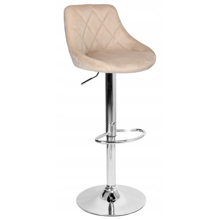 Bárszék CYDRO, bézs, állítható, forgatható, 62x82cm