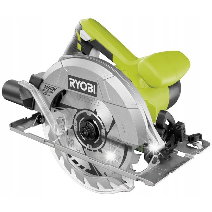 Elektromos fűrész, Ryobi, 1400W, 190mm, vágásmélység 66mm, súly 3.3kg