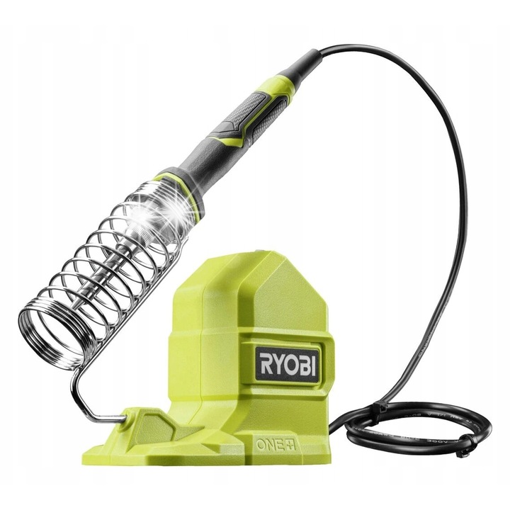 Fier de lipit cu acumulator, Ryobi, 18V, 60s incalzire, LED, flexibil