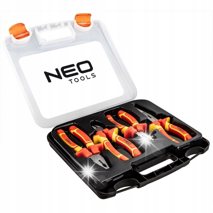 Комплект от 4 клещи, 1000V, 4 броя, NEO Tools, 160мм