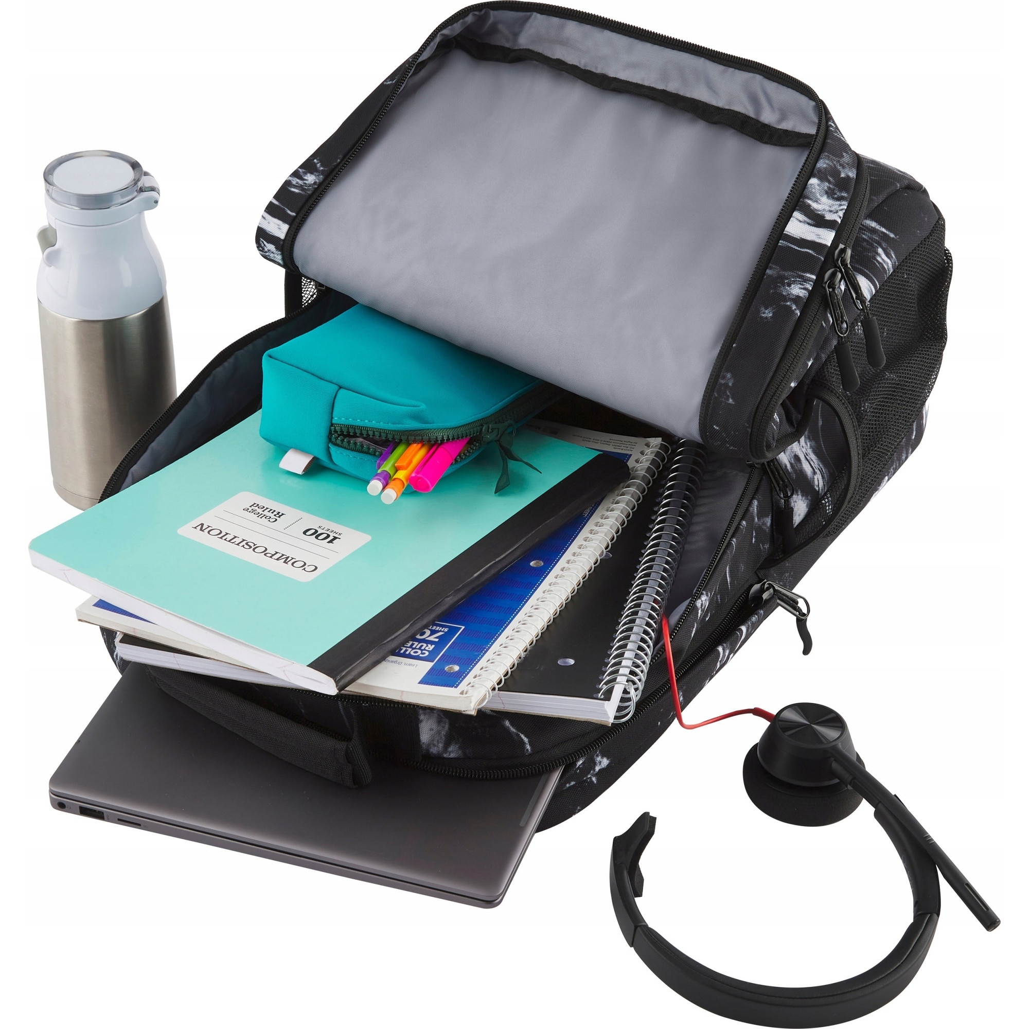 Rucsac laptop HP Campus XL Marble Stone 20L, 16", impermeabil, cu compartiment pentru laptop