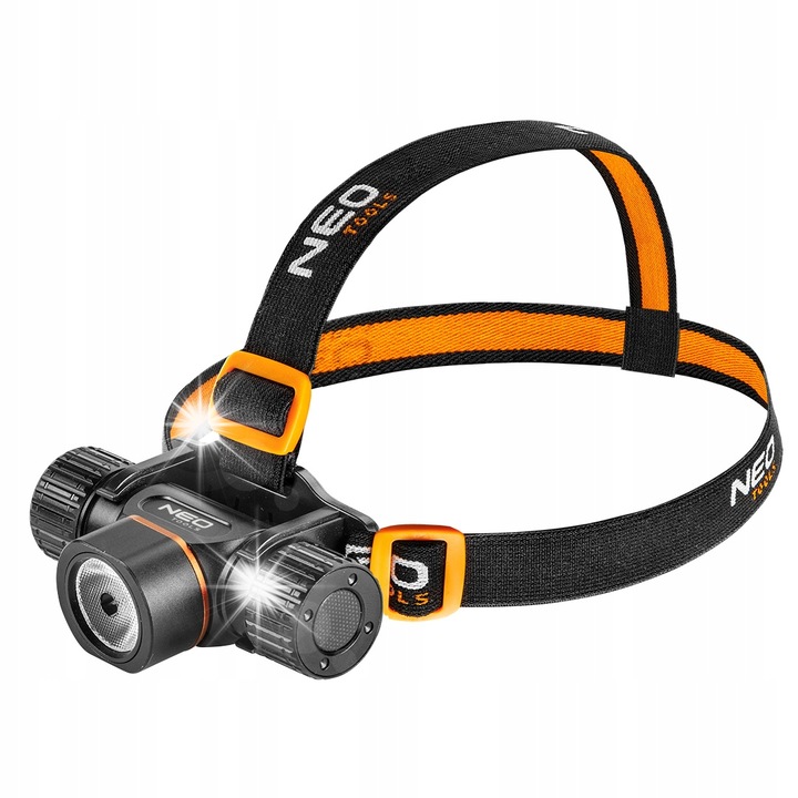 Челник Neo Tools, 2000 лумена, 20W, с акумулатор, комплект с лента за глава