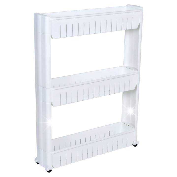 Dulap mobil, GMM Group, 3 niveluri, alb, 71x54x12,5cm