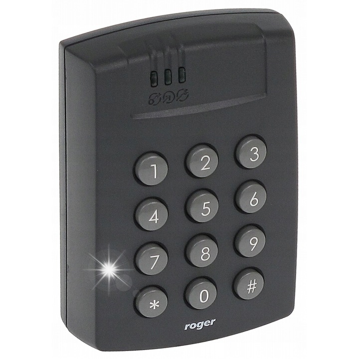 Контрол на достъп PR612, Roger, четец за карти, 80x105x34mm, 125kHz, 0.2kg