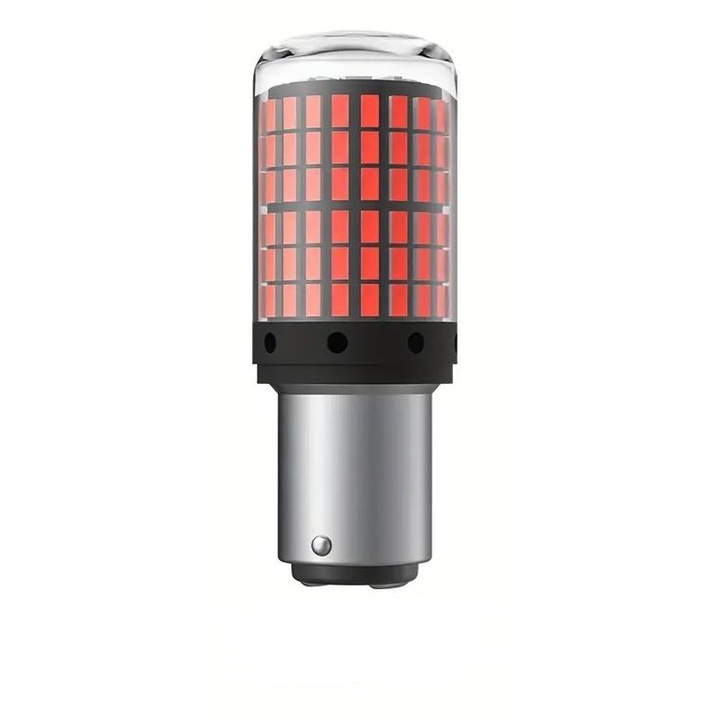 Led auto - BAY15D 144 smd led roșu 3014 smd led P21/5W Canbus