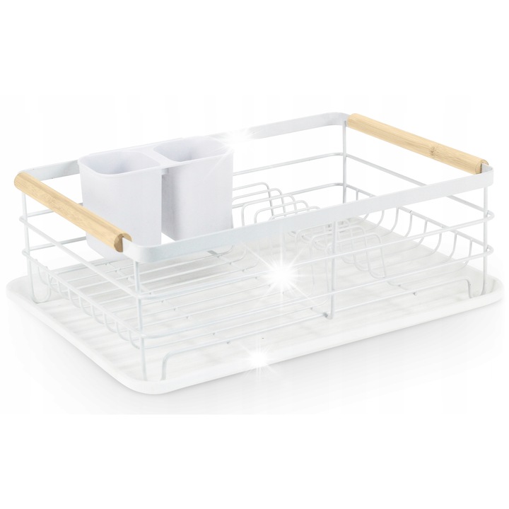 Massido MS-600 edényszárító, modern design, masszív konstrukció, 43x32x14cm, tálcával a pult védelmére