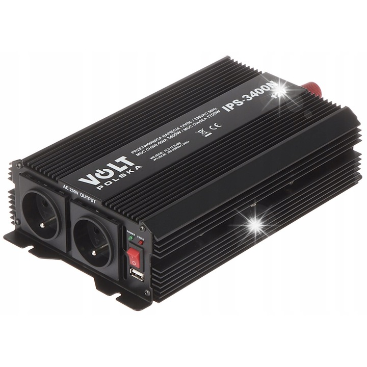 Modul convertor tensiune Volt IPS-3400, 3400W, 220-240V AC, 11-15V DC, 286x165x69mm