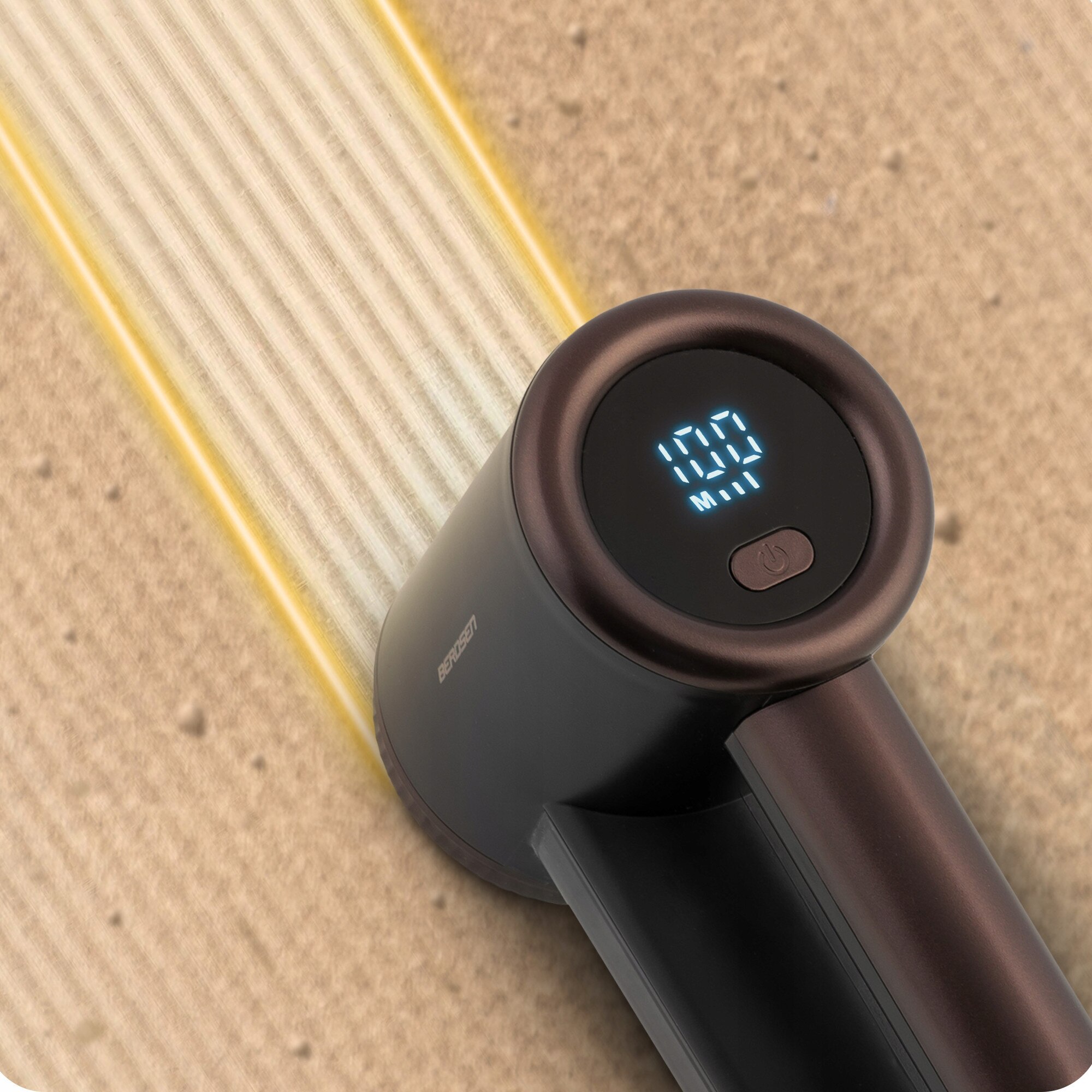 Aparat electric pentru haine Berdsen, cu display LCD, 3 moduri de intensitate, acumulator 2000mAh