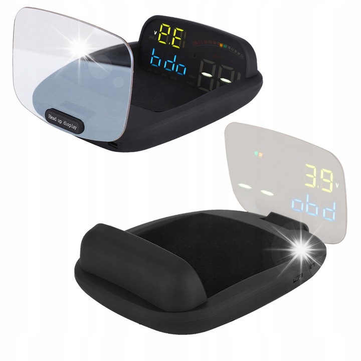 Monitor auto HUD C800, negru, 10.5x13x4.5cm