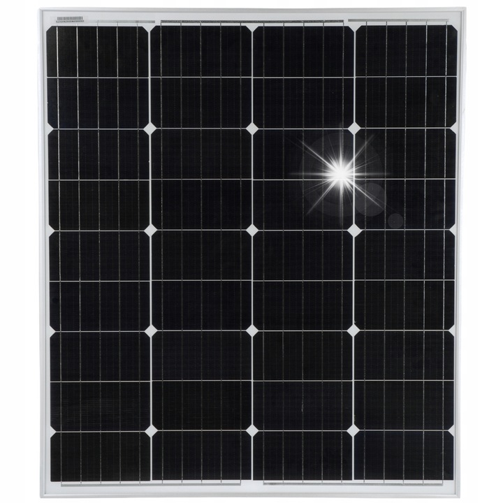 Panel fotovoltaic 50W, rigid, aluminiu, 700x540x30mm