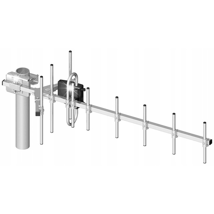 Antena GSM Dipol ATK 10 800-980 MHz, 10 elem, 12,8 dBi, 10m, N csatlakozó