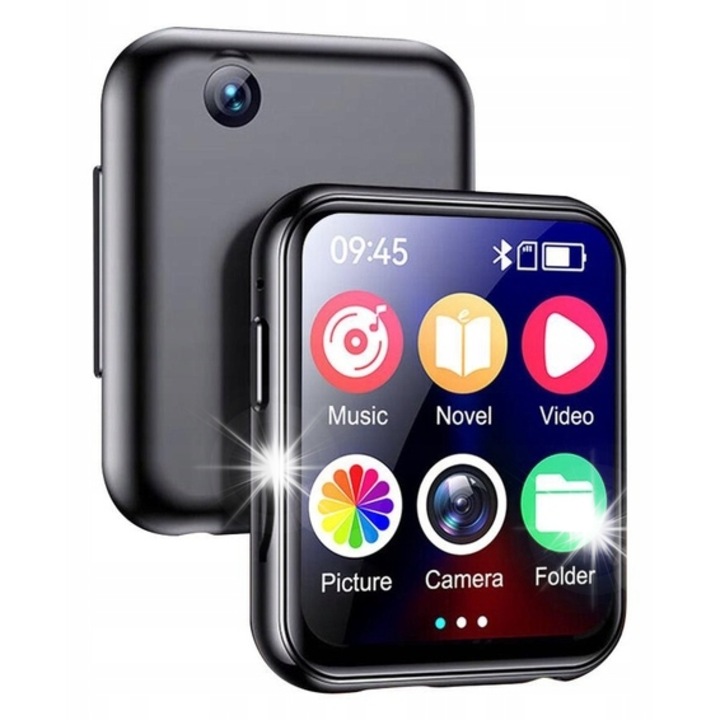 MP3 плейър Benjie R1 Bluetooth 5.4, фото/видео камера, 2.0" екран, пълен комплект