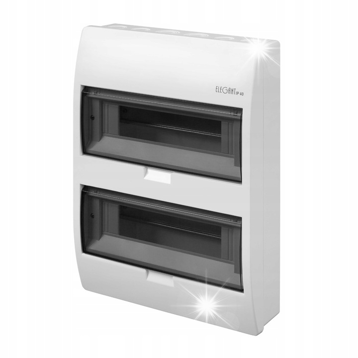 Tablouri electrice, 2x12 module, IP40, alb, 303x407x98mm