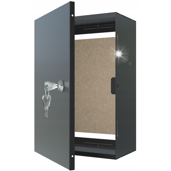 Stalflex TPR-2 fém szekrény, 200x300x120mm, zárral és szerelőlappal