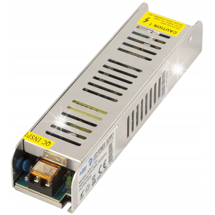 Sursa de alimentare, 5A 120W 24V, Adler, dimensiuni 188x46x36mm, protectii multiple