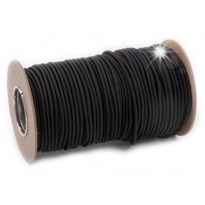 Еластично въже Linotech 6 мм, 10 м, 20% коприна, 80% каучук, издръжливост 100 кг, употреба във водни спортове и транспорт