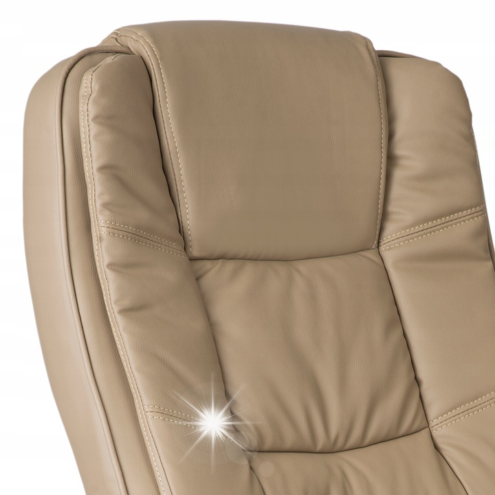 Офис стол Sofotel, бежов, 125x60x55см, ергономична опора, 120кг