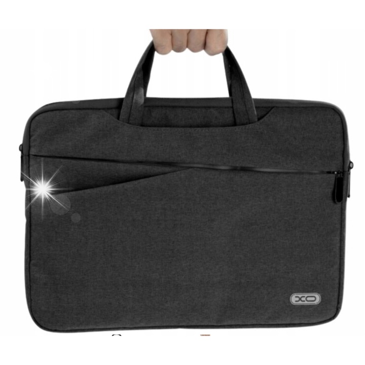 Setty CB01 laptop táska, 14", fekete, párnázott rekesszel és állítható szíjjal