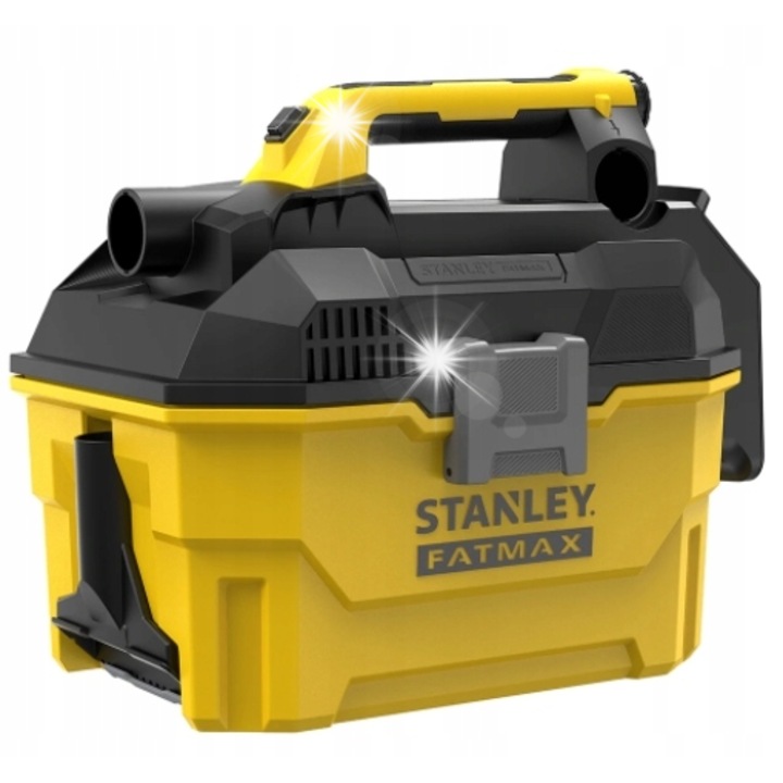 Акумулаторна прахосмукачка Stanley, V20, 18V, капацитет 7,5л, HEPA филтър, 2,4м маркуч