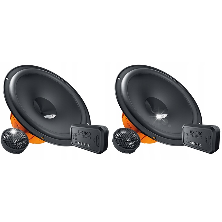 Boxe auto Hertz DSK 165.3, 2-drozne, 160W, 4Ω, negru, 80x40x15mm, set 2 buc.
