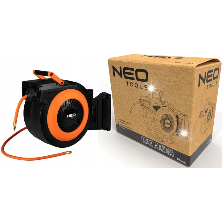 Пневматичен маркуч, NEO Tools, 9,5мм x 15м, 20 бара