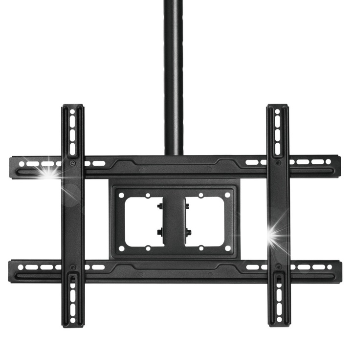 Стойка за телевизор Maclean, за екрани 23"-100", черна, регулируема, 830x320x80mm