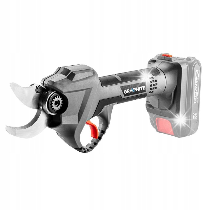 Foarfeca de gradinarit cu acumulator, Graphite, 18V, 30mm, motor fara perii