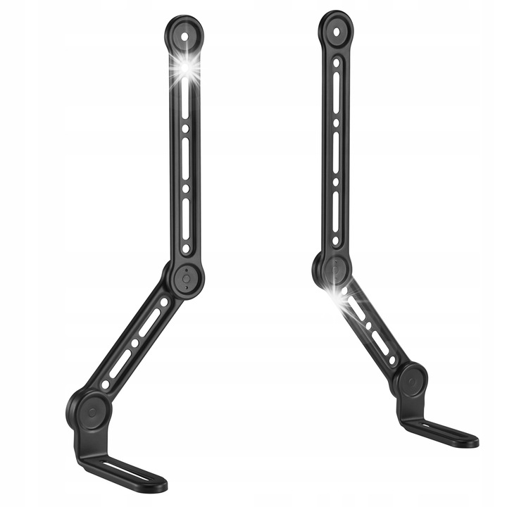 Поддръжка за саундбар Maclean, макс. 15 кг, черен цвят, 138x45x493 мм, пълен комплект.