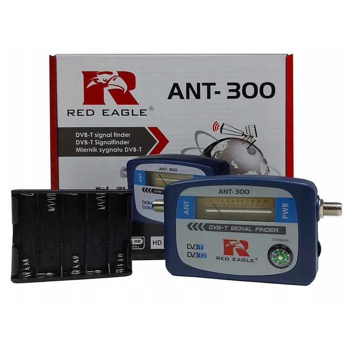Red Eagle ANT-300 jelerősségmérő, 174-230MHz, 470-860MHz