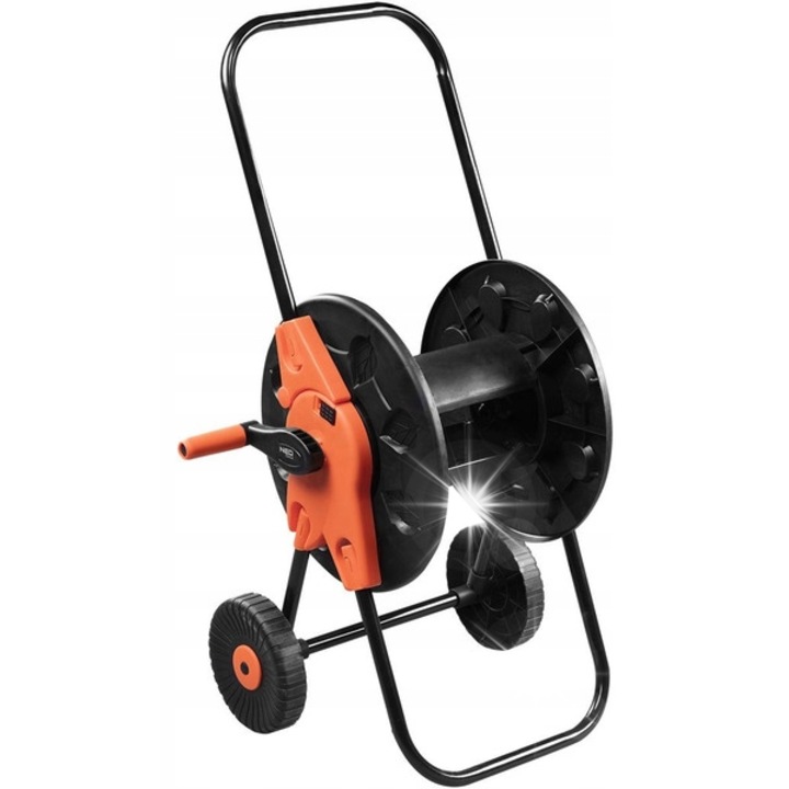 Количка за градински маркуч, NEO Tools, 60м, 2 колела, стабилна конструкция, пластмаса