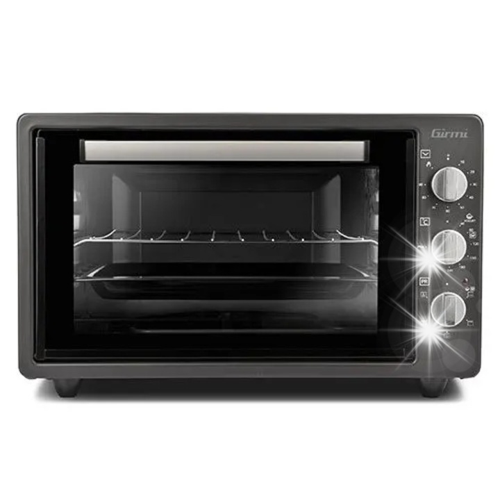 Cuptor electric Girmi Grancotto 58L, ventilat, 5 functii de gatire, 41cm, 1800W, timer 90min