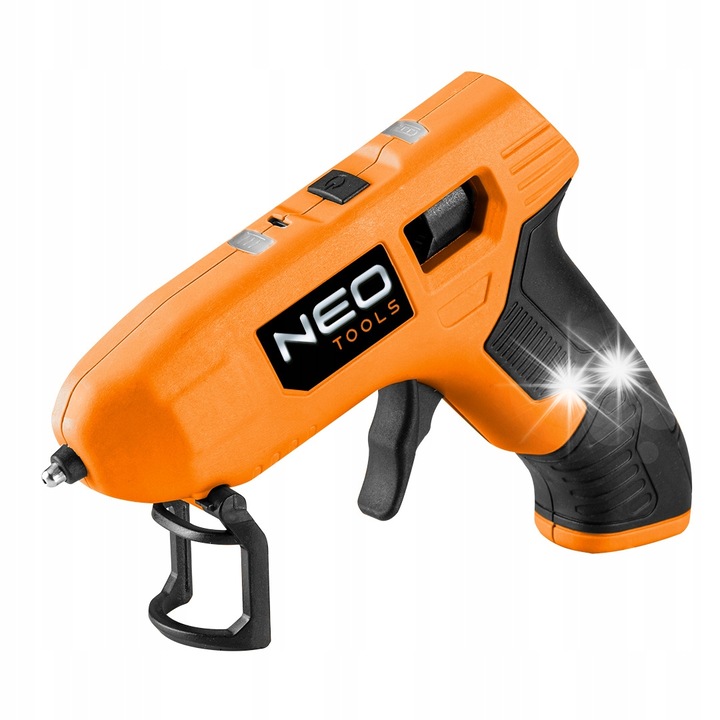 USB пистолет за лепене NEO, 11 мм, 4V, батерия 2200 mAh, бързо загряване 25 секунди, пълен комплект