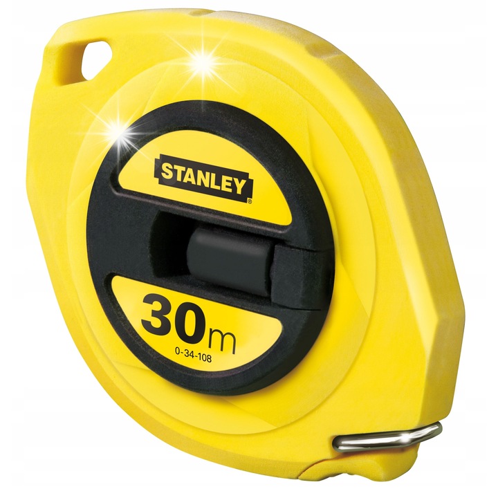 Miara de masurat Stanley 30m, latime 9,5mm, carcasa ABS, banda acoperita cu polimer