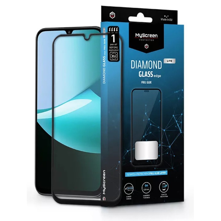 MyScreen Diamond Glass Lite Edge 2.5D Full Glue - Xiaomi Redmi 15C/15C 5G kompatibilis üvegfólia