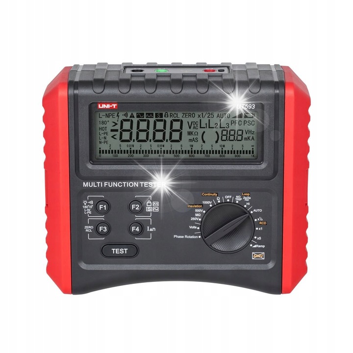 Multimetru Unit-T UT593, rezistenta izolata 0,05 MOhm ~ 1000 MOhm, 210x175x90mm, 1000g