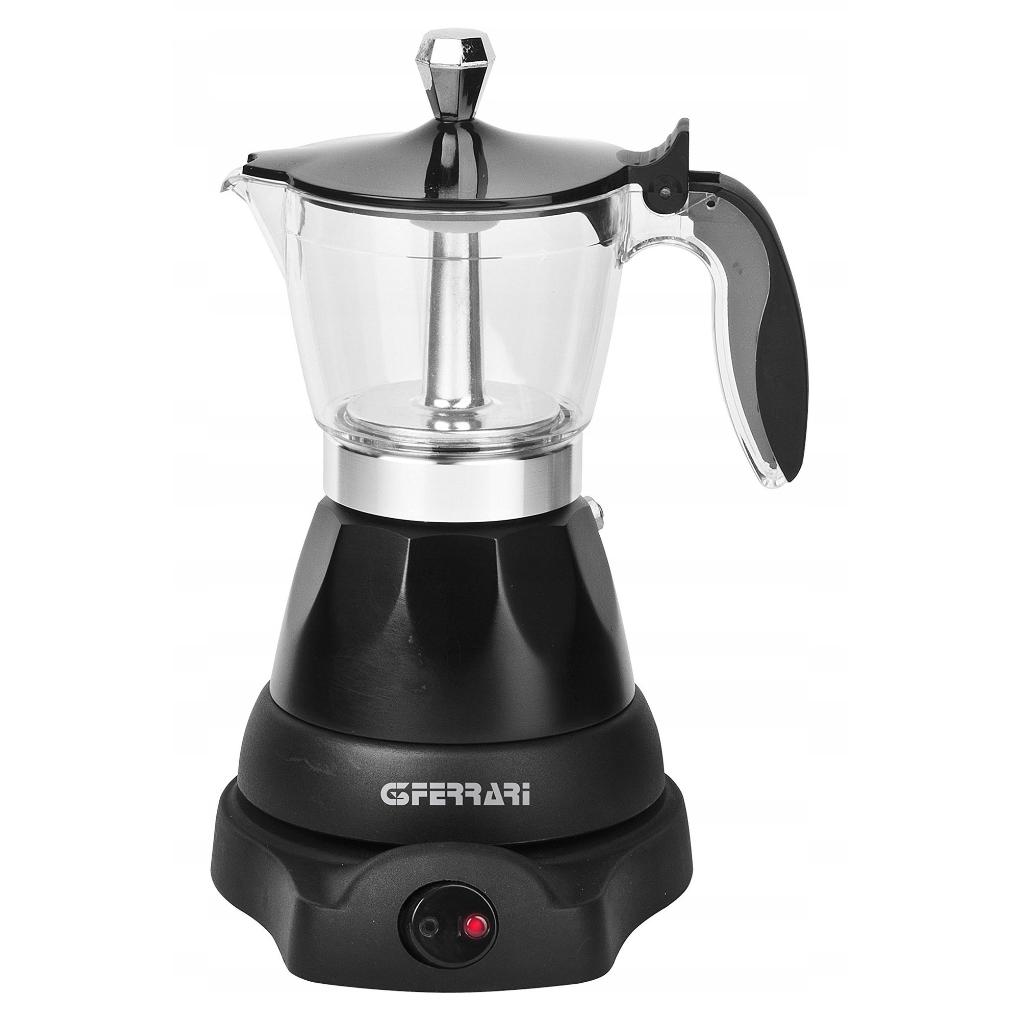Espressor moka electric G3Ferrari G10028 Hello Moka, 400 W, capacitate 3 cesti, filtru reutilizabil, aluminiu, gri/argintiu, 1 buc