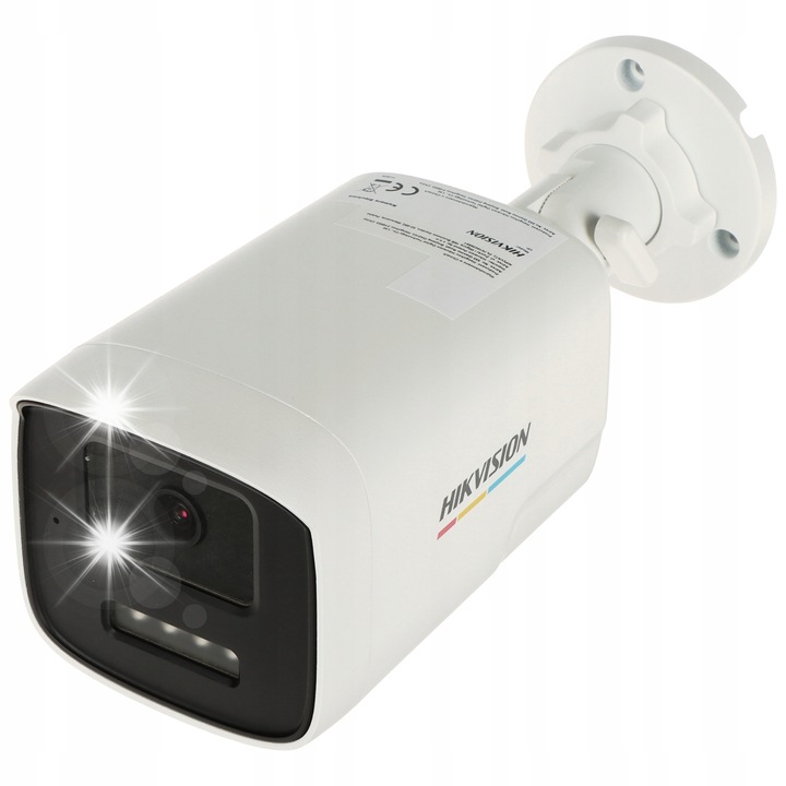 Камера IP Hikvision ColorVu 6 Mpx, 2.8 мм, бяла, IP67, захранване PoE