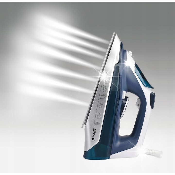Fier de calcat cu abur Girmi ST61, 2200W, ceramica, 300cm3, alb