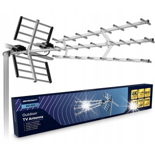 Antenna TV Digitale HD 4K/1080p – Ricezione VHF/UHF, DVB-T2, A 360 Gradi, Con Base Magnetica, Per TV Smart E Tradizionali
