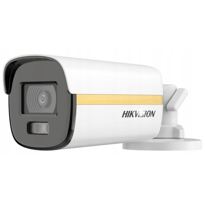 Camera de supraveghere HD-TVI, Hikvision, Smart Hybrid Light ColorVu, 3K, alb