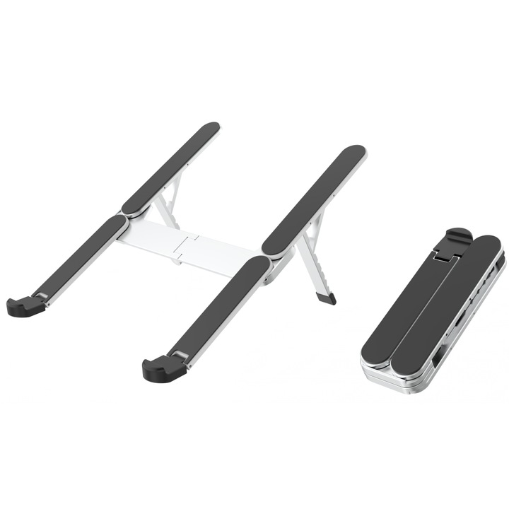 Suport laptop multifuncțional, Gri