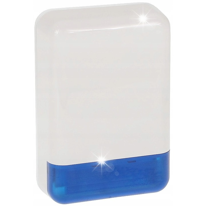 Sistem de alarma exterior, Satel, SPLZ-1011-BL, 120dB, albastru, 298x197x90mm