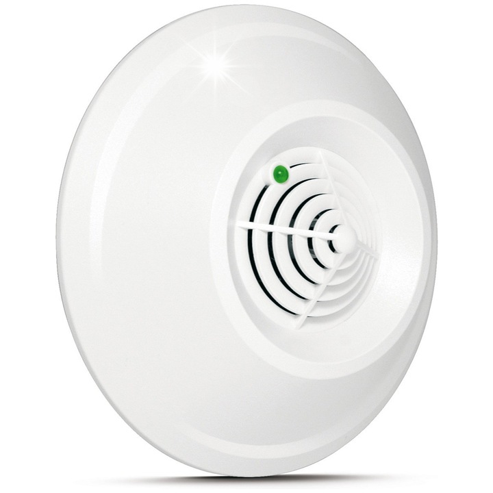 Детектор за газ пропан-бутан, Satel, оптична и акустична сигнализация, 105x105x40 мм