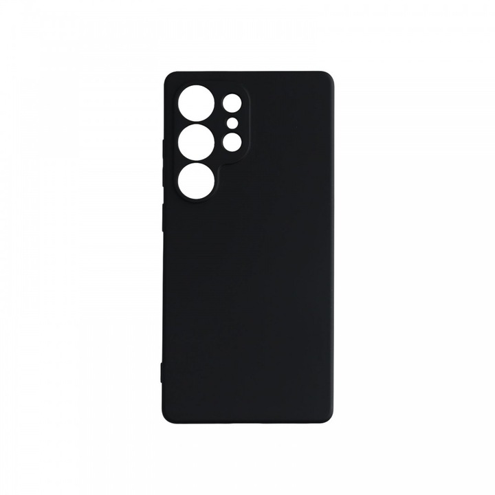 Premium szilikon tok, Samsung S25 Ultra, kompatibilis Fekete