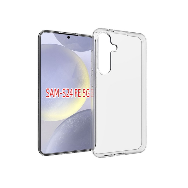 Samsung S24 FE Husa subtire din silicon, Transparenta