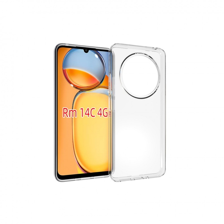 Силиконов калъф за Xiaomi Redmi 14C, Прозрачен