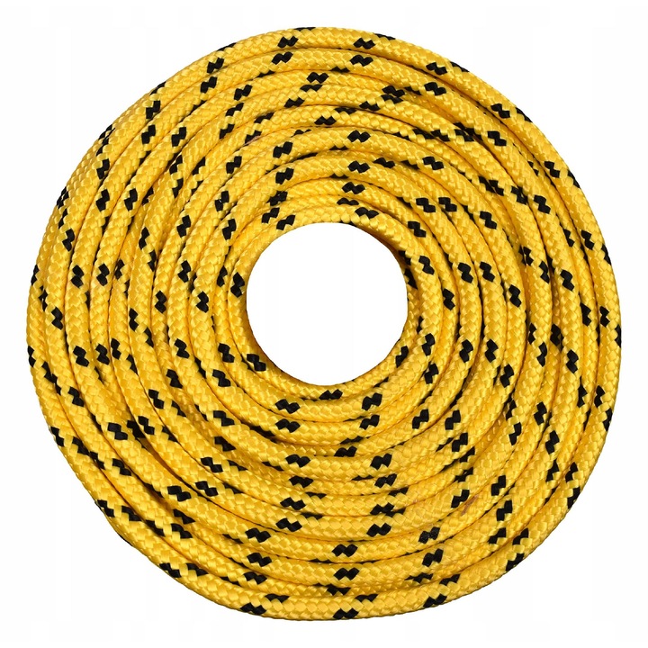 Zsinór, Polipropilén, 12mm, 150m, Fekete/Sárga
