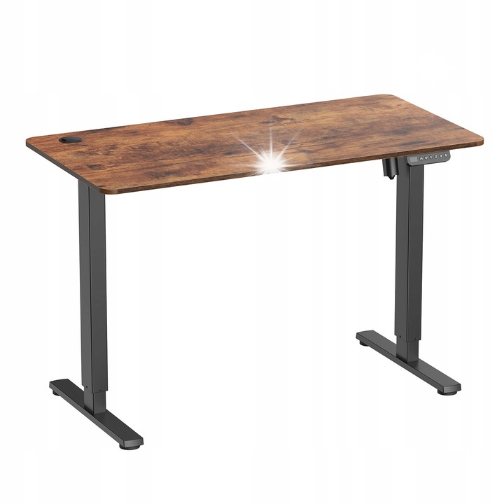 Birou electric Ergo Office ER-451, 120x60cm, inaltime reglabila 72-114cm, culoare neagra, set complet de montaj