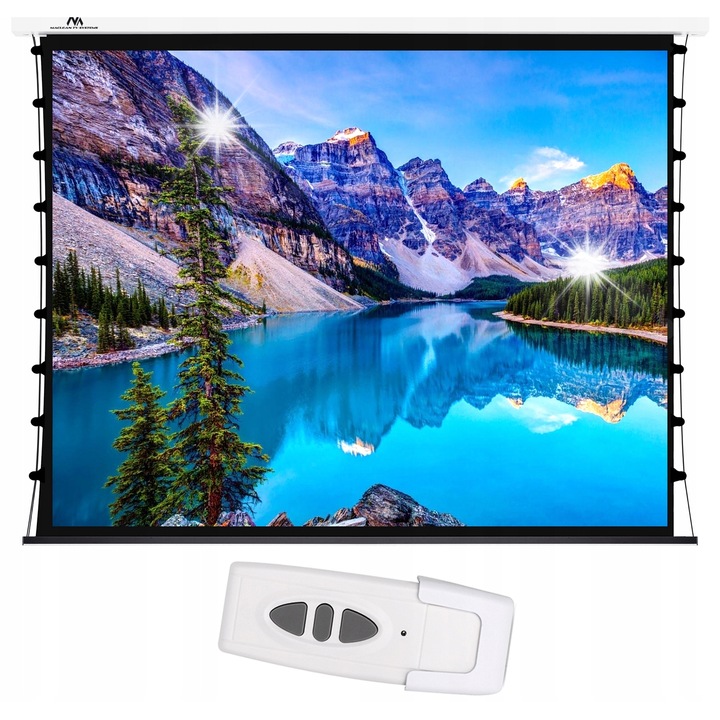 Ecran de proiectie electric 100", Maclean, 4:3, alb, 200x150cm